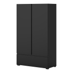 Tall chest ASYMETRIC Helvetia 89 cm, black onyx
