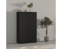 Tall chest ASYMETRIC Helvetia 89 cm, black onyx Tall chest ASYMETRIC Helvetia 89 cm, black onyx