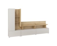 Wall unit SERIO Helvetia 270 cm, cashmere with Carpenter oak Wall unit SERIO Helvetia 270 cm, cashmere with Carpenter oak