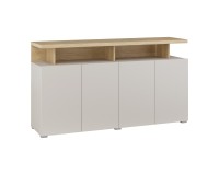 Chest of drawers SERIO Helvetia 153 cm, cashmere with Carpenter oak Chest of drawers SERIO Helvetia 153 cm, cashmere with Carpenter oak