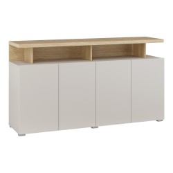 Chest of drawers SERIO Helvetia 153 cm, cashmere with Carpenter oak Chest of drawers SERIO Helvetia 153 cm, cashmere with Carpenter oak