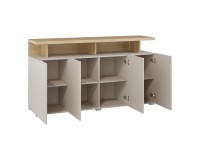 Chest of drawers SERIO Helvetia 153 cm, cashmere with Carpenter oak Chest of drawers SERIO Helvetia 153 cm, cashmere with Carpenter oak