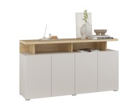 Chest of drawers SERIO Helvetia 153 cm, cashmere with Carpenter oak Chest of drawers SERIO Helvetia 153 cm, cashmere with Carpenter oak