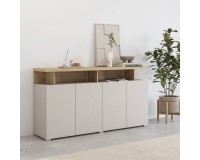 Chest of drawers SERIO Helvetia 153 cm, cashmere with Carpenter oak Chest of drawers SERIO Helvetia 153 cm, cashmere with Carpenter oak