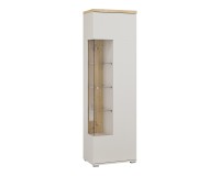 Display cabinet SERIO Helvetia 55 cm, cashmere with Carpenter oak Display cabinet SERIO Helvetia 55 cm, cashmere with Carpenter oak