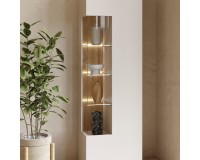 Display cabinet SERIO Helvetia 55 cm, cashmere with Carpenter oak Display cabinet SERIO Helvetia 55 cm, cashmere with Carpenter oak