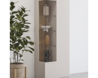 Display cabinet SERIO Helvetia 55 cm, cashmere with Carpenter oak Display cabinet SERIO Helvetia 55 cm, cashmere with Carpenter oak