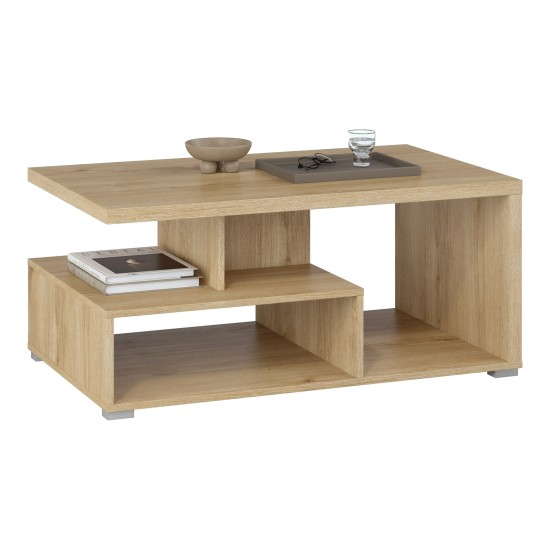 Coffee table SERIO Helvetia 100 cm, cashmere with Carpenter oak Coffee table SERIO Helvetia 100 cm, cashmere with Carpenter oak