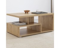 Coffee table SERIO Helvetia 100 cm, cashmere with Carpenter oak Coffee table SERIO Helvetia 100 cm, cashmere with Carpenter oak