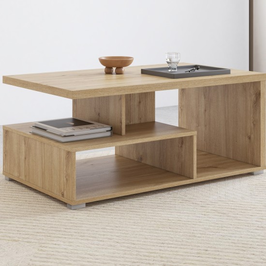 Coffee table SERIO Helvetia 100 cm, cashmere with Carpenter oak Coffee table SERIO Helvetia 100 cm, cashmere with Carpenter oak