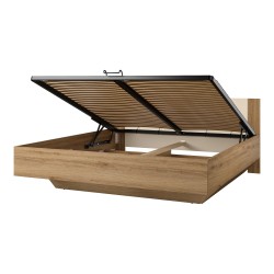 מיטה VERTINA Helvetia 180×200 עם מנגנון הרמה, אלון פראי עם בז' חולי מיטה VERTINA Helvetia 180×200 עם מנגנון הרמה, אלון פראי עם בז' חולי