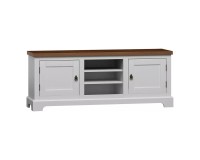 AWINION TV unit with two doors and an open bay, 156 cm