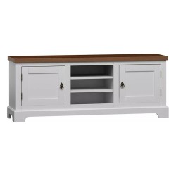 AWINION TV unit with two doors and an open bay, 156 cm