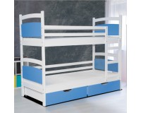 מיטת ילדים קומתיים מעץ דגם אוסקר 2 . ריהוט, חדרי ילדים, חדרי ילדים, מיטות ילדים, מיטות קומותיים.