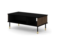 WOODY IV coffee table 110 cm, black mat with Catania oak WOODY IV coffee table 110 cm, black mat with Catania oak