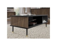 WOODY IV coffee table 110 cm, black mat with Catania oak WOODY IV coffee table 110 cm, black mat with Catania oak