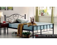 מיטה זוגית דגם מורן 140/190. ריהוט, רהיטים זולים, חדרי שינה, מיטות, מיטות מתכת.