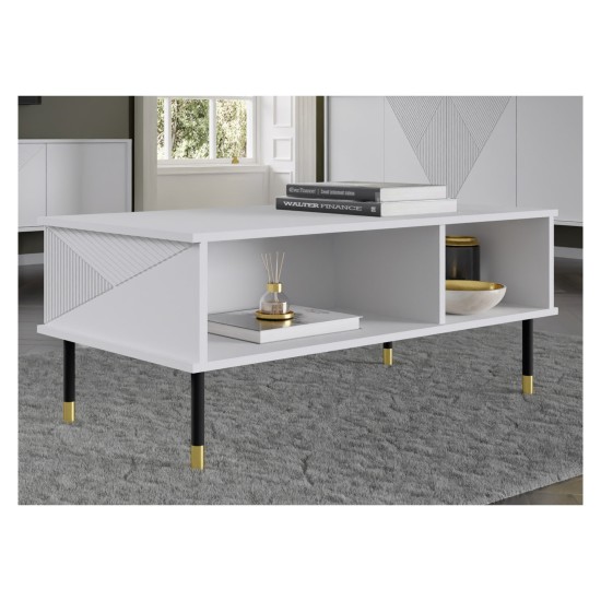 WOODY coffee table 110 cm, white mat WOODY coffee table 110 cm, white mat