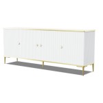 PETRA chest 182 cm, 4 doors, white mat