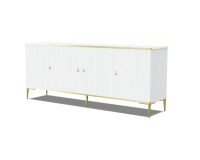 PETRA chest 182 cm, 4 doors, white mat