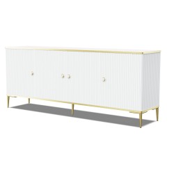 PETRA chest 182 cm, 4 doors, white mat