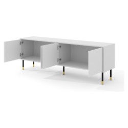 SHERWOOD TV unit 180 cm, 4 doors, white mat