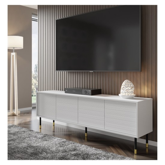 SHERWOOD TV unit 180 cm, 4 doors, white mat SHERWOOD TV unit 180 cm, 4 doors, white mat