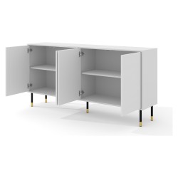 SHERWOOD chest 180 cm, 4 doors, white mat