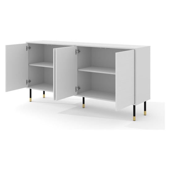 SHERWOOD chest 180 cm, 4 doors, white mat SHERWOOD chest 180 cm, 4 doors, white mat