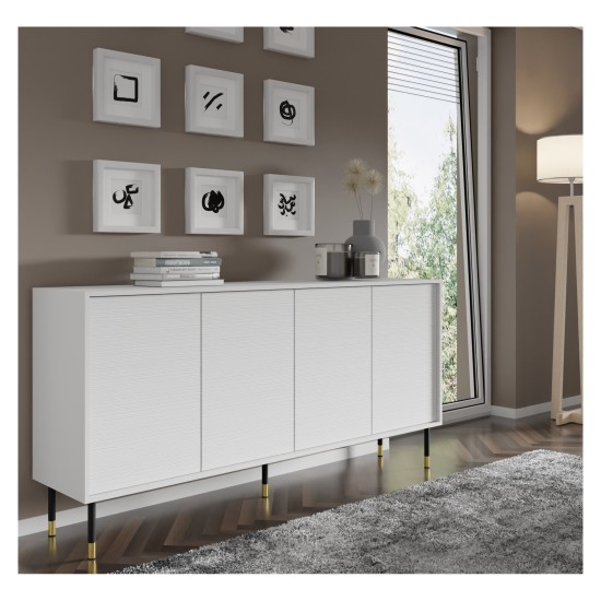 SHERWOOD chest 180 cm, 4 doors, white mat SHERWOOD chest 180 cm, 4 doors, white mat
