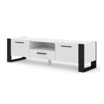 TV stand NUKA 160 cm, white matt