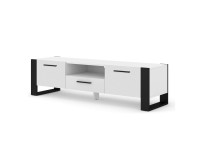 TV stand NUKA 160 cm, white matt
