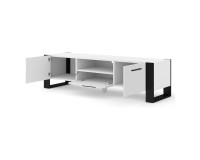 TV stand NUKA 160 cm, white matt