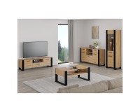 Display cabinet NUKA E 58 cm, artisan oak
