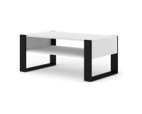 Coffee table NUKA F 110 cm, white matt