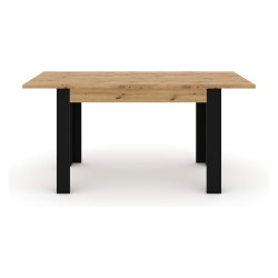Extendable dining table NUKA H 120 cm, artisan oak