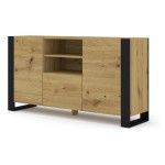 Chest of drawers MONDI 158 cm, 2 doors and 1 drawer, artisan oak