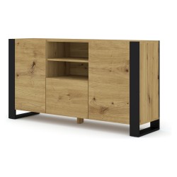 Chest of drawers MONDI 158 cm, 2 doors and 1 drawer, artisan oak Chest of drawers MONDI 158 cm, 2 doors and 1 drawer, artisan oak