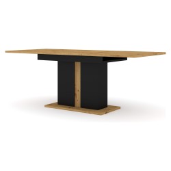 Extendable dining table MONDI 160 cm, artisan oak