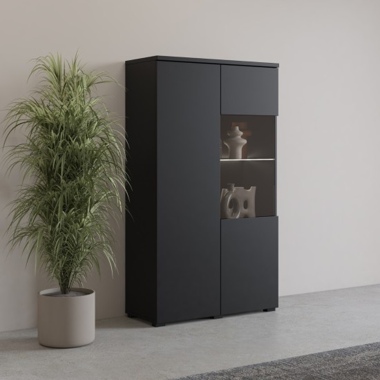 Display cabinet MODO 80 cm, black onyx Display cabinet MODO 80 cm, black onyx