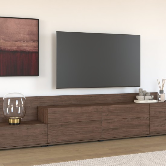 מזנון טלוויזיה VELA 280 עם מגירה, אגוז וילה