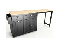 Showing image for Jamaica Kitchen Island with Pull Out Table, 123 cm Jamaica Kitchen Island with Pull Out Table, 123 cm