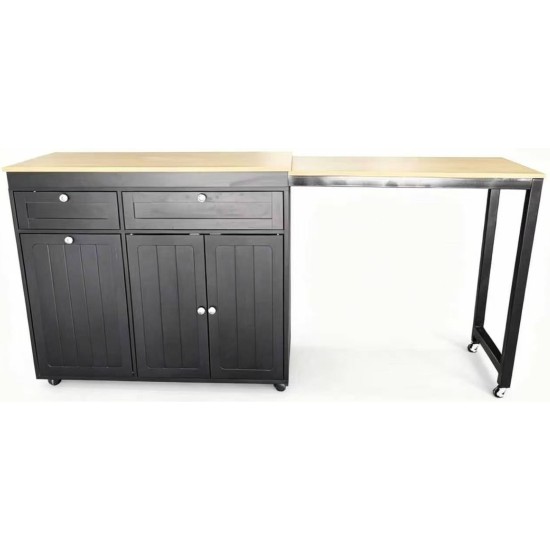 Showing image for Jamaica Kitchen Island with Pull Out Table, 123 cm Jamaica Kitchen Island with Pull Out Table, 123 cm