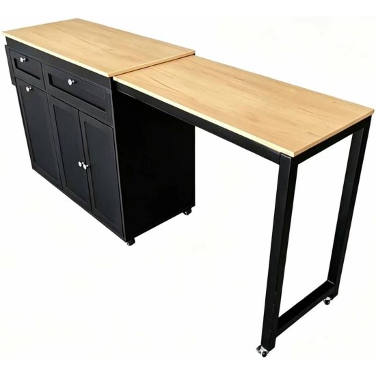 Showing image for Jamaica Kitchen Island with Pull Out Table, 123 cm Jamaica Kitchen Island with Pull Out Table, 123 cm
