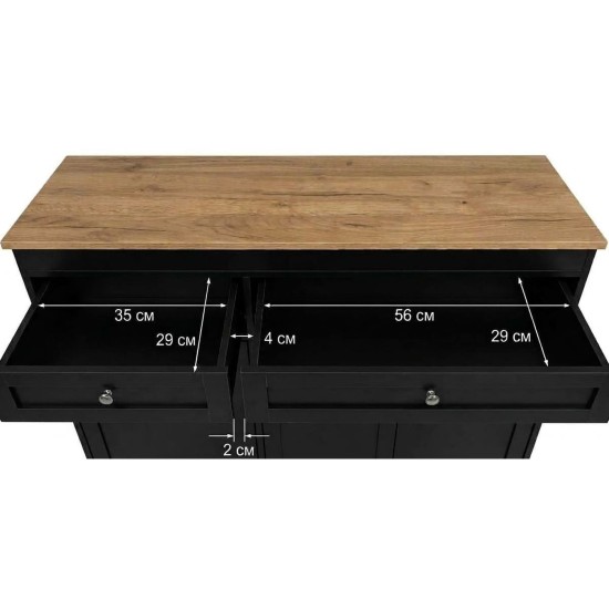Showing image for Jamaica Kitchen Island with Pull Out Table, 123 cm Jamaica Kitchen Island with Pull Out Table, 123 cm