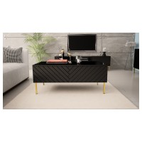 שולחן סלון GINAX 120, שחור מבריק