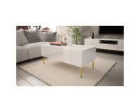 Coffee table GINAX 120 cm, white gloss