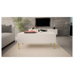 Coffee table GINAX 120 cm, white gloss Coffee table GINAX 120 cm, white gloss