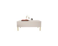 Coffee table GINAX 120 cm, white gloss