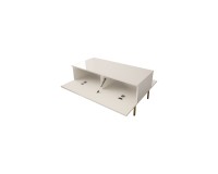 Coffee table GINAX 120 cm, white gloss